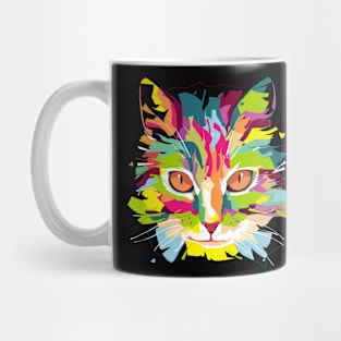 Cool pop art cat Mug